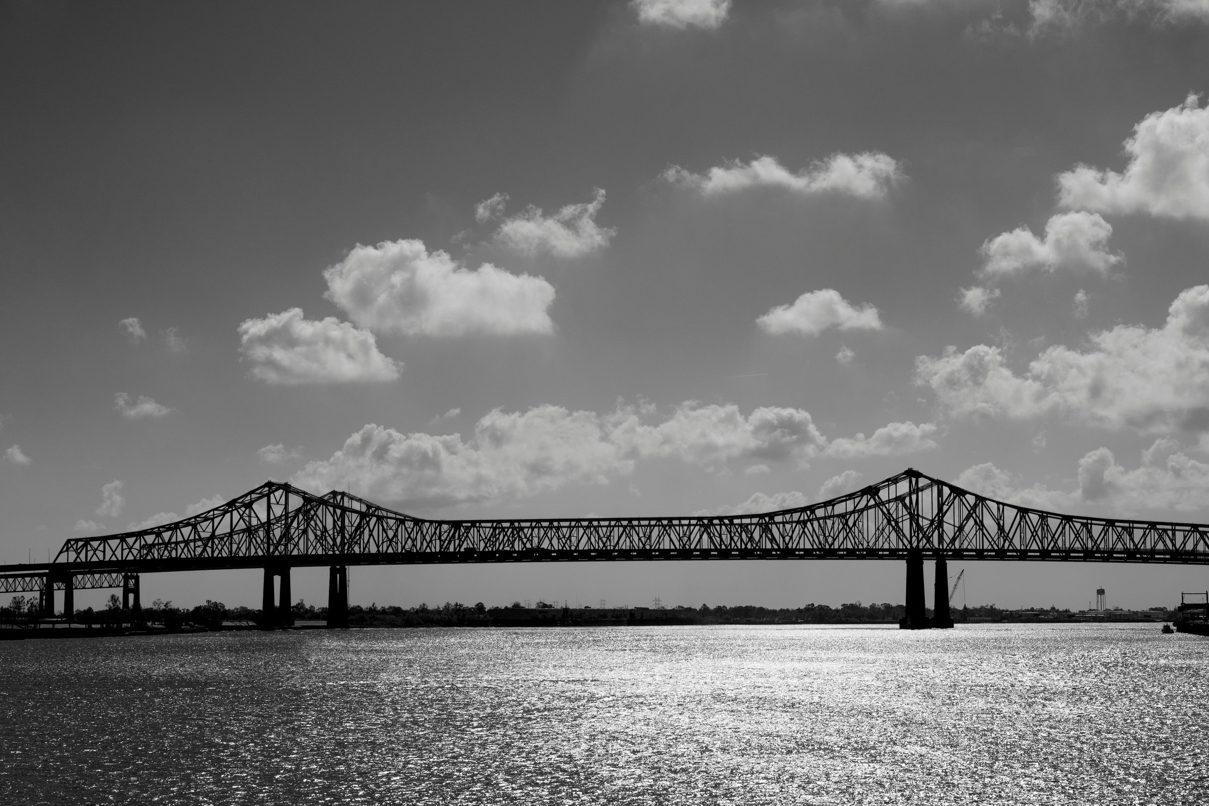 Black and White Picture of Bridge